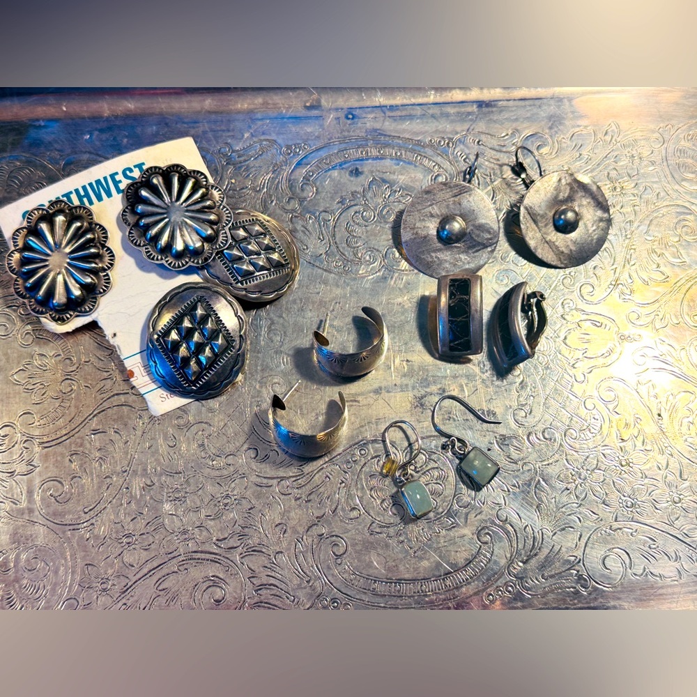 Vintage Silver-Tone Jewelry Group